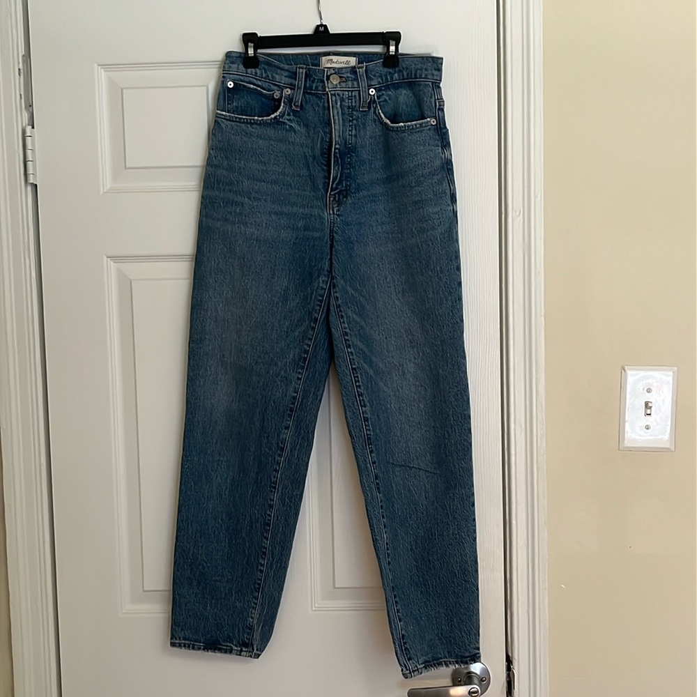 Madewell blue jeans balloon style